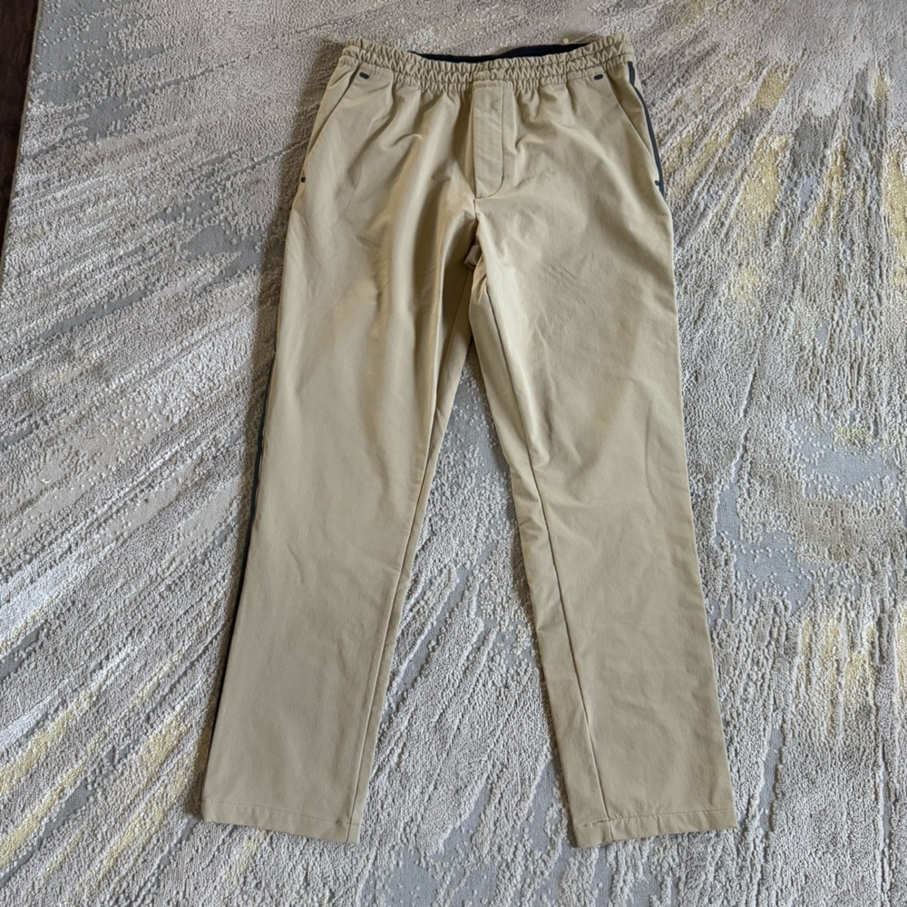 Outerknown Apex Series Kelly Slater Pants Pull On Nylon Hiking tan khaki medium